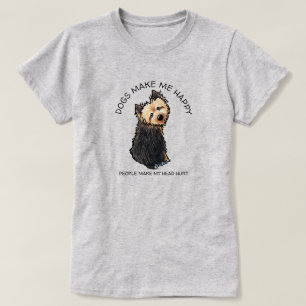 KiniArt Norwich Terrier Dog Lover T-Shirt