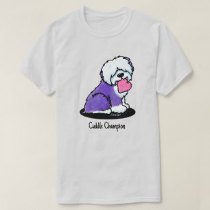 KiniArt Old English Sheepdog  T-Shirt
