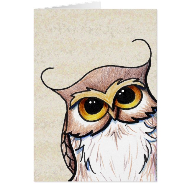 KiniArt Owl Card (Front)