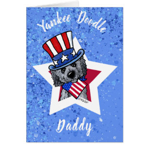 KiniArt Patriotic Doodle Greeting Card