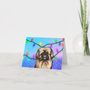 KiniArt Pekingese Christmas Card