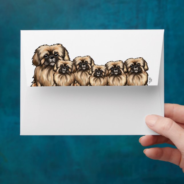 KiniArt Pekingese Dogs Envelope (Hand)
