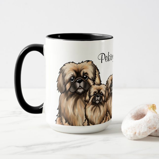 KiniArt Pekingese Mug (Avec donut)