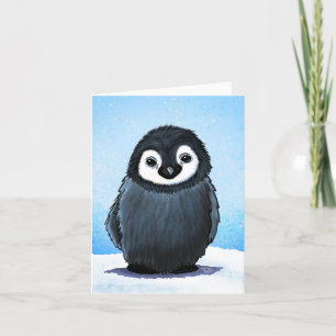 KiniArt Penguin Chick Christmas Card