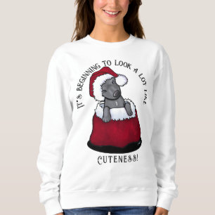 KiniArt Pitbull Sweatshirt de Noël