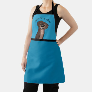 KiniArt River Otter All-Over Imprimer Tablier