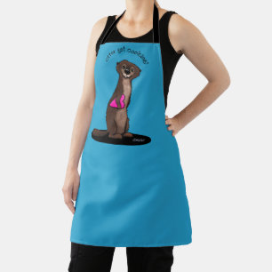 KiniArt River Otter All-Over Print Apron