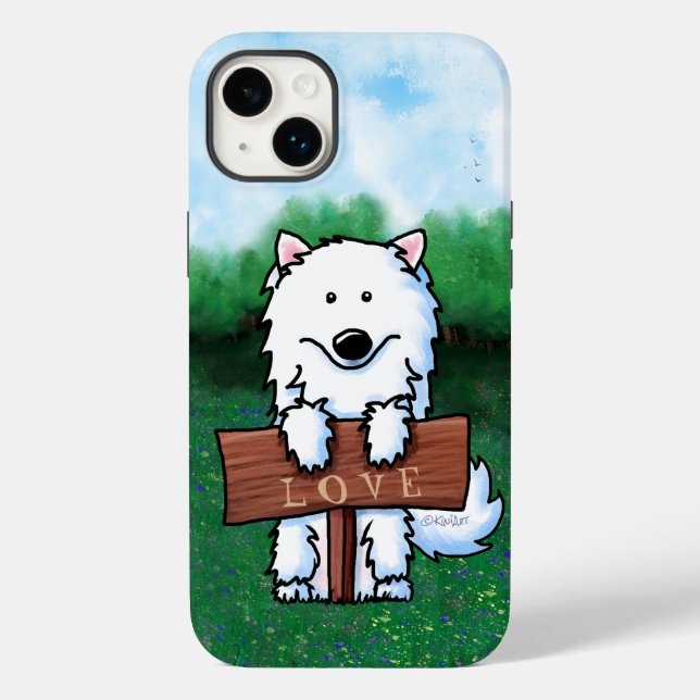 KiniArt Samoyed Case-Mate iPhone Case (Back)