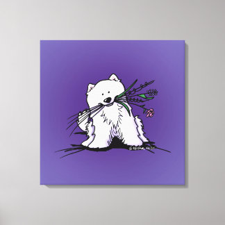 KiniArt Samoyed Charm Canvas Print