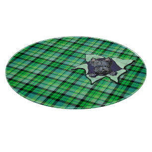 KiniArt Scottie Plaid Cutting Board