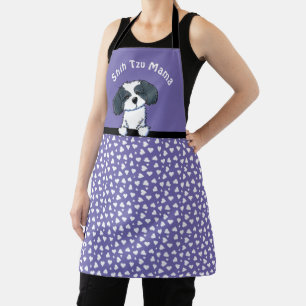 KiniArt Shih Tzu All-Over Print Apron