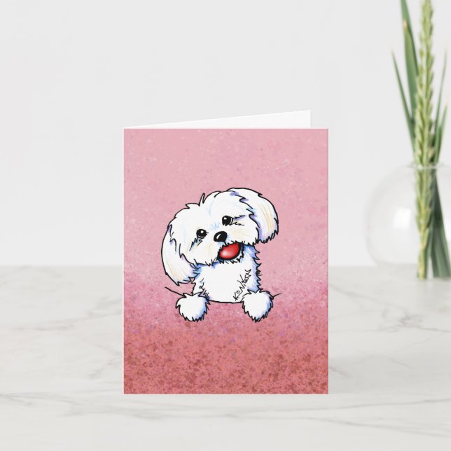 KiniArt Shih Tzu card (Front)