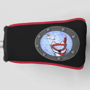 KiniArt Snorkeling Westie Terrier Golf Head Cover