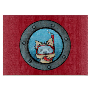 KiniArt Snorkelling Cairn Terrier Cutting Board
