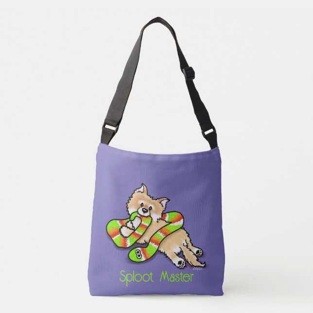 KiniArt Sploot Master Pom Crossbody Bag (Front)