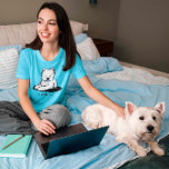 KiniArt Talk Westie To Me T-Shirt<br><div class="desc">KiniArt Westie Terrier dog art by Contemporary PUP Artist,  Kim NIles. © Kim Niles,  KiniArt™ - All Rights Reserved</div>