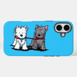 KiniArt Terrier Walkers iPhone 16 Plus Case