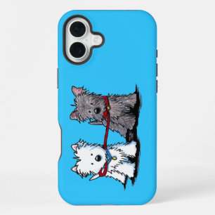 KiniArt Terrier Walkers iPhone 16 Plus Case
