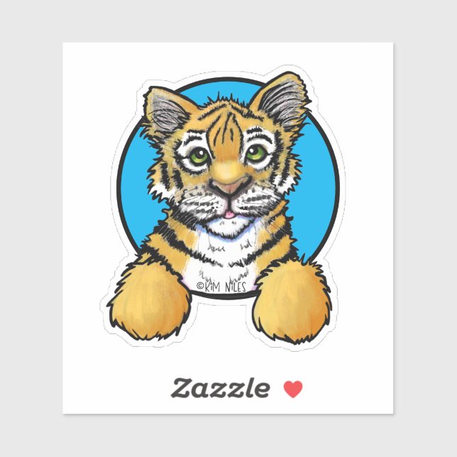 KiniArt Tiger Cub Sticker (Sheet)