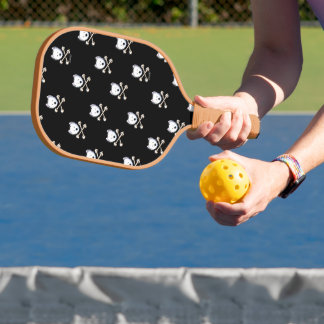 KiniArt Torrid Westie Crossbones Pickleball Paddle