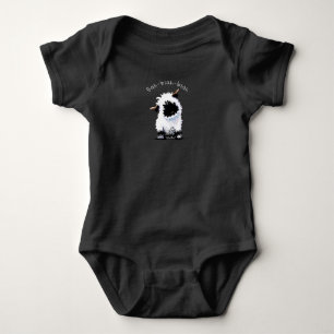 KiniArt Valais Blacknose Sheep Baby Bodysuit