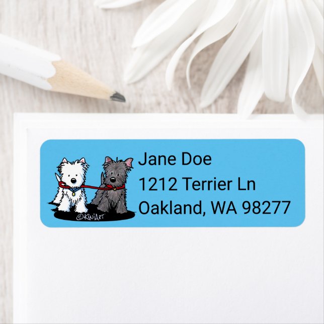 KiniArt Walking Buddies Return Address Label (Insitu)
