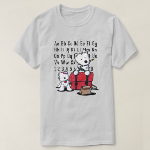 KiniArt Westie Back To School T-Shirt