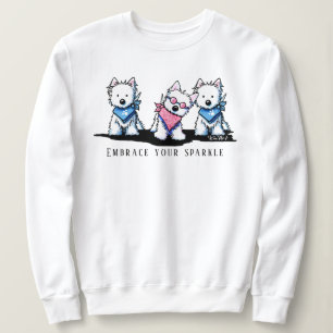 KiniArt Westie Be Yourself Sweatshirt
