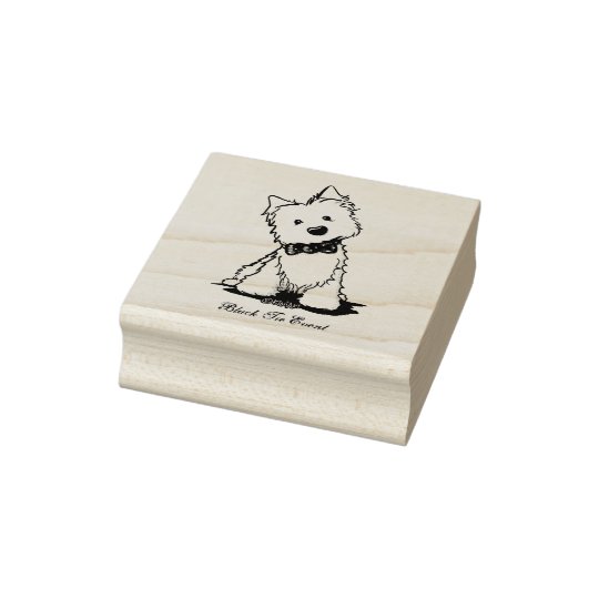 KiniArt Westie BTE Rubber Stamp