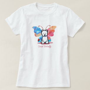 KiniArt Westie Butterfly T-Shirt