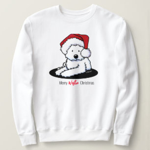 KiniArt Westie Dog Christmas Sweatshirt
