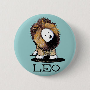 KiniArt Westie Dog LEO Lion Button