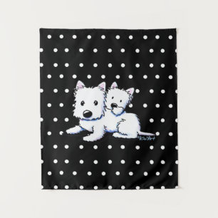 KiniArt Westie Duo Tapestry