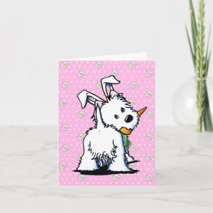 KiniArt Westie Easter Bummy Card