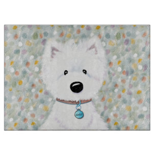 KiniArt Westie Impressions Cutting Board