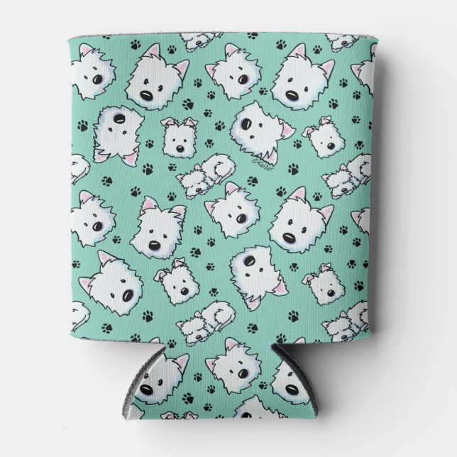 KiniArt Westie Lover Can Cooler (Front)
