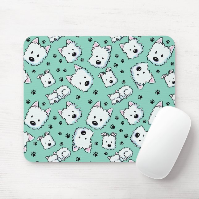 KiniArt Westie Lover Mouse Pad (With Mouse)