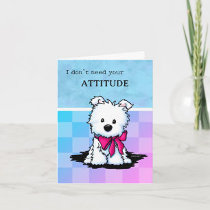 KiniArt Westie Puppy Greeting Card