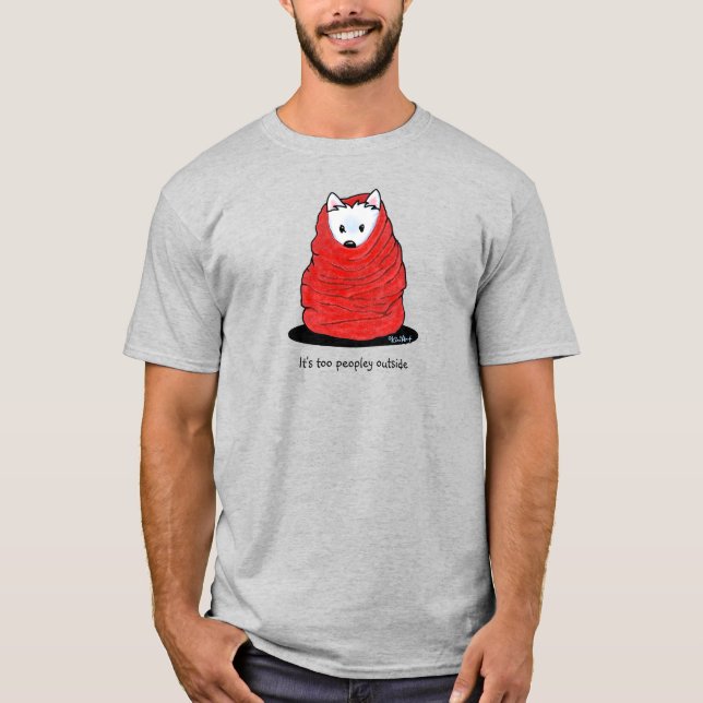 KiniArt Westie Terrier T-Shirt (Front)