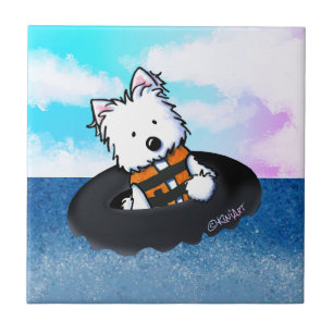 KiniArt Westie Terrier Tile