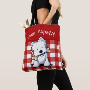 KiniArt Westie Terrier Tote Bag