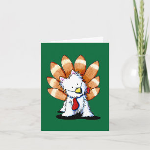 KiniArt Westie Thanksgiving Card
