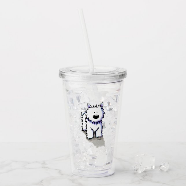 KiniArt Westie The Dog Acrylic Tumbler (Front Ice)