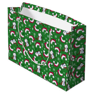 KiniArt Westies Christmas Gift Bag