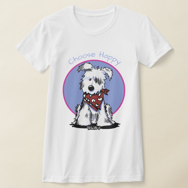 KiniArt Widget Dog T-Shirt (Laydown)