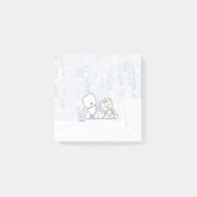 KiniArt Winter Terriers Notes (Front)