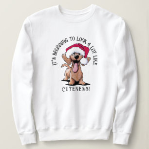 KiniArt Wirehaired Dachshund Christmas Sweatshirt