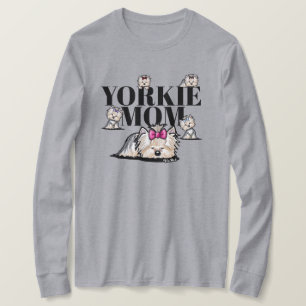 KiniArt Yorkie Mom T-Shirt