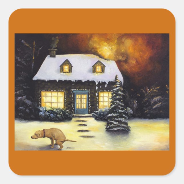 Kinkade's Worst Nightmare Square Sticker (Front)