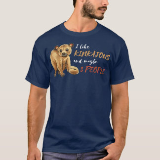 Kinkajou 3 People Wildlife Animal Honey Bear Night T-Shirt